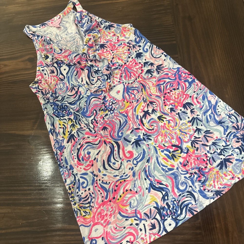 Lilly Pulitzer Women's Sleeveless Dress Ruffle Casual Classic Small
